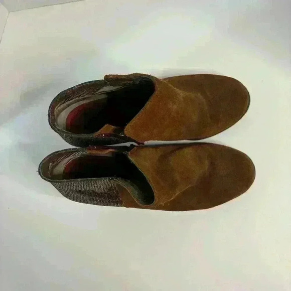 BC Footwear Women's Eager Beaver Bootie Brown Metallic Back Size 7 - Picture 8 of 10